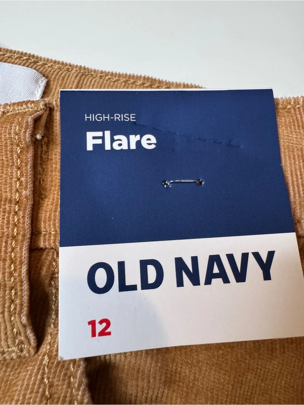 NWT Old Navy Girls High-Rise Flare Corduroy Pants Camel Tan Size 12